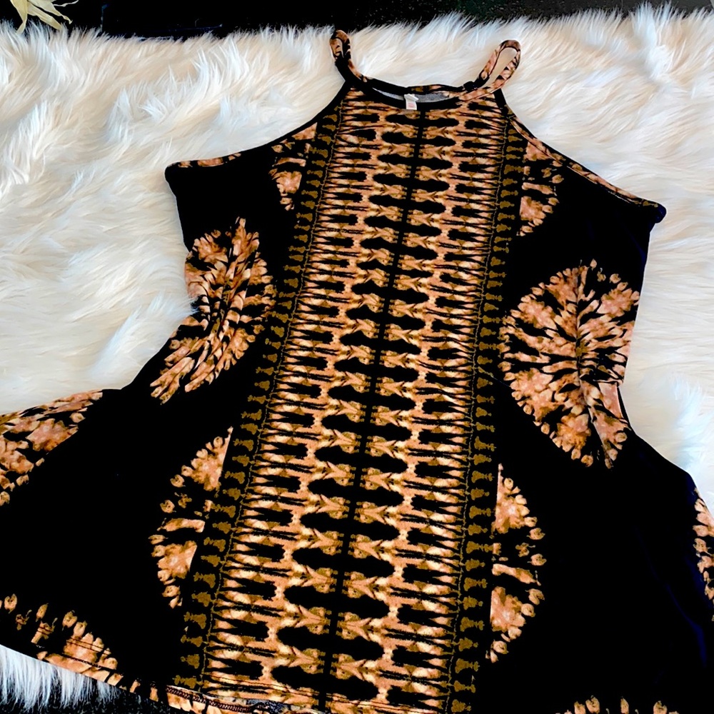 Bleach Dye Mini Dress